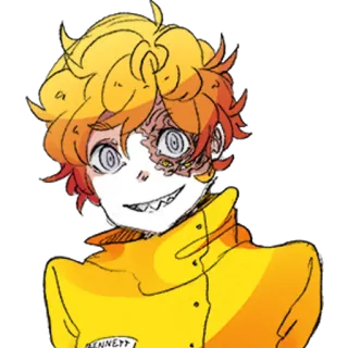🙂 BENNETT Anime, Charakter, Narbe, Monster, Manga whatsapp sticker