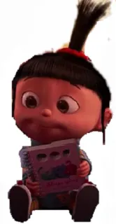 😇 Agnes Despicable Me Mi Unicornio Cartoon, Film, Mädchen, Buch, Kind telegram sticker