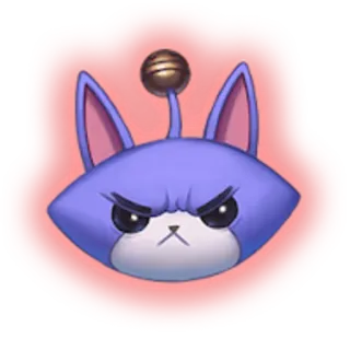 😡 cat, angry, purple, sticker, cartoon telegram sticker
