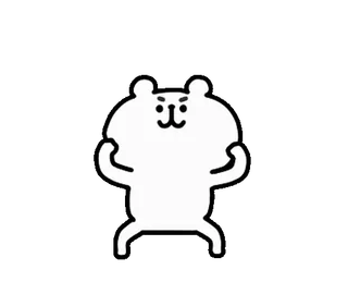💨 oso, dibujos animados, animal, divertido, pegatina telegram sticker