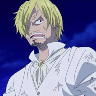 🎷 Sanji One Piece Anime, Kochen, Blond, Kampf whatsapp sticker