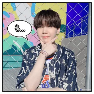 🤔 흠... koreanisch, Mann, Person, denken, Sprechblase, Ausdruck telegram sticker