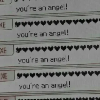🤩 you're an angel! ange, cœur, mignon, positif telegram sticker