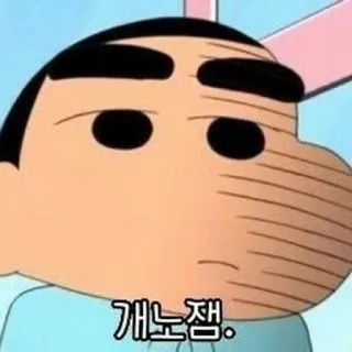 🌱 Shin-chan Crayon Shin-chan 개노잼. Anime, Cartoni animati, Divertente, Coreano, Shin-Chan whatsapp sticker