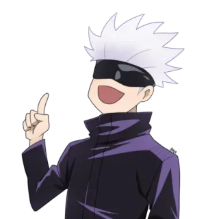 😌 Satoru Gojo Jujutsu Kaisen Anime, Manga, Satoru Gojo, Jujutsu Kaisen, Personaje, Hechicero whatsapp sticker
