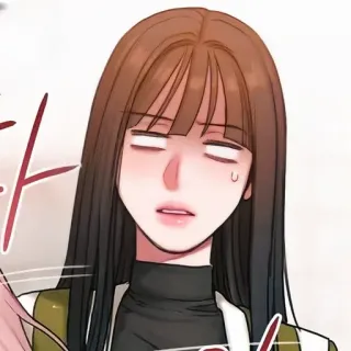 🥀 하 Anime, Chica, Mujer, Dibujo animado, Webtoon, Expresión, Divertido telegram sticker