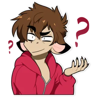 🤔 desenho animado, personagem, macaco, ilustração, animação telegram sticker