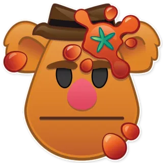 😠 Fozzie Bear muppets, disney, emoji, bear, comedian telegram sticker