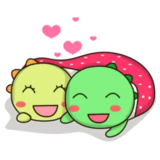 💗 carino, kawaii, cartone animato, amore, cuore, animazione whatsapp sticker