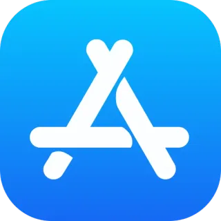📱 App Store, Apple, Logo, Technologie, Symbol whatsapp sticker