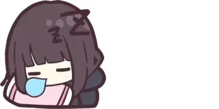 😴 Anime, Schlaf, Schlafen, Süß, Kawaii telegram sticker