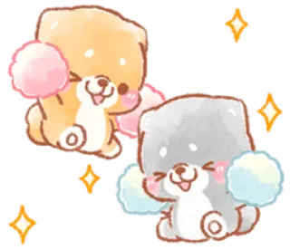 🤗 cute, animals, bears, cartoon, kawaii, sticker whatsapp sticker