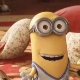 🙂 Minion minion, cartoon, movie, animated, yellow, character telegram sticker