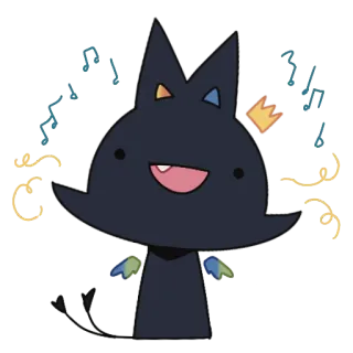 🎵 mèo, hoạt hình, dễ thương, kawaii, hoạt họa telegram sticker