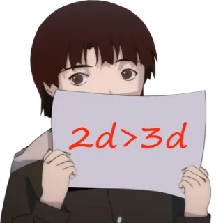 🤷‍♀ 2d>3d Anime, Art, Animation, 2D, 3D whatsapp sticker
