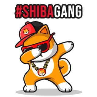 🤑 #SHIBAGANG shiba inu, dog, meme, dab, shiba, gang telegram sticker