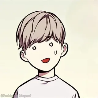 🌩 Стиль аниме, Мультфильм, Милый, Иллюстрация whatsapp sticker