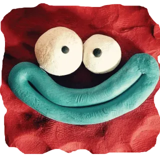 😃 Cartoon, Knete, Gesicht, Figur, lächelnd, Kreatur, fröhlich whatsapp sticker