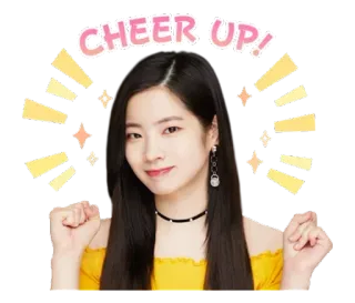 😊 CHEER UP! animar, positivo, incentivo, celebração, feliz whatsapp sticker
