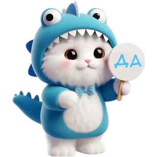 👍 ДА 猫, 動物, コスチューム, 恐竜, かわいい, はい, ロシア telegram sticker