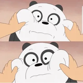 ▫️ Panda We Bare Bears Cartoon, Panda, Bär, Lustig, We Bare Bears, Animation whatsapp sticker