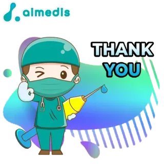 👌 THANK YOU terima kasih, dokter, perawat, kesehatan, medis, apresiasi, kartun whatsapp sticker