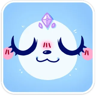 😴 cartoon, sticker, cute, character, animal whatsapp sticker