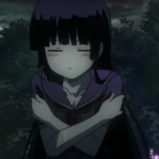 🕷 Anime, Fille, Triste, Manga, Personnage whatsapp sticker