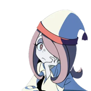 🤔 Akko Kagari Little Witch Academia Anime, Strega, Carino, Studente, Magia telegram sticker