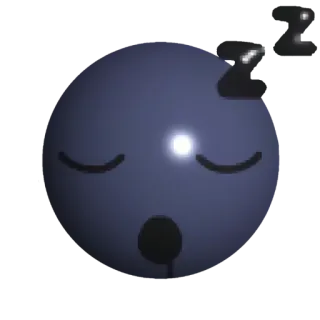 🤩 schläfrig, schlafend, Gesicht, Cartoon, süß, zzz telegram sticker