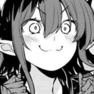😺 Anime, Mangá, Elfo, Desenho animado, Personagem, Expressão telegram sticker