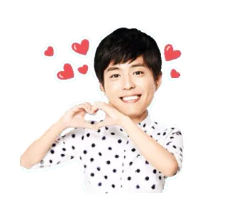 ❤️ coeur, amour, homme, souriant, coeurs telegram sticker