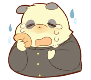 😭 เศร้า, ร้องไห้, การ์ตูน, อนิเมะ, น่ารัก, คาวาอิ telegram sticker