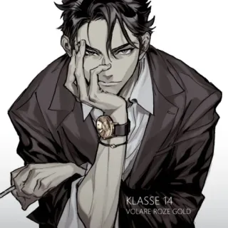 🚬 KLASSE 14
VOLARE ROZE GOLD đàn ông, áo vest, đồng hồ, phong cách anime, klasse 14, volare vàng hồng whatsapp sticker