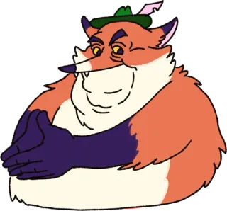 💵 キツネ, 漫画, 動物, キャラクター, イラスト, 擬人化 telegram sticker