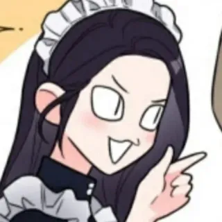 🌟 горничная, аниме, мультфильм, персонаж, смешной, женщина telegram sticker