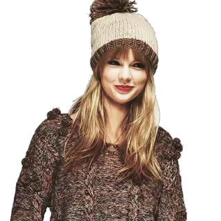 😊 Taylor Swift chanteur, célébrité, pop star, auteur-compositeur, musique, chapeau telegram sticker
