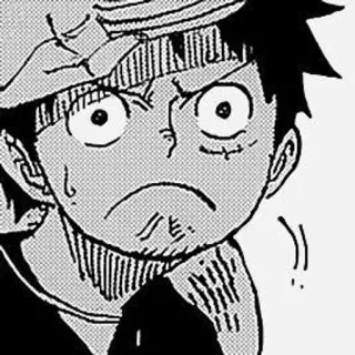 ➖ Luffy One Piece Luffy, One Piece, animé, manga, pirate, chapeau de paille telegram sticker