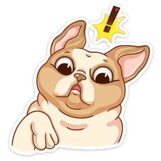 ❗️ собака, животное, милый, стикер, мультфильм, питомец telegram sticker