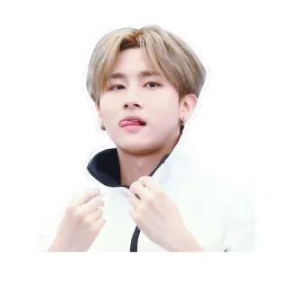 😛 kpop, ไอดอล, นักร้อง, คน, ภาพเหมือน, ผู้ชาย telegram sticker