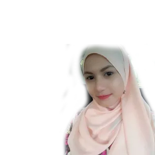 😋 donna, hijab, ritratto, musulmano, foulard whatsapp sticker