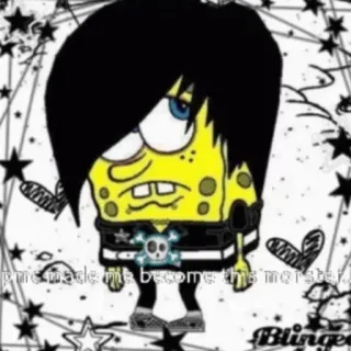 😭 SpongeBob SquarePants you made me become this monster telegram sticker