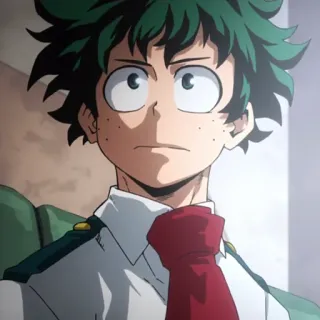 🥦 Izuku Midoriya My Hero Academia anime, manga, my hero academia, izuku midoriya, deku, character telegram sticker