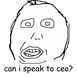 💂‍♀️ can i speak to ceo? Мем, Юмор, Смешно, CEO, Запрос, Менеджер, Поддержка telegram sticker