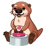 Hotter Otter whatsapp stickers