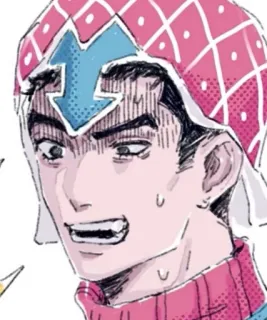 😫 Guido Mista JoJo's Bizarre Adventure Anime, Manga, Jojo, Mista, Personage, Italiaans, Gangster telegram sticker