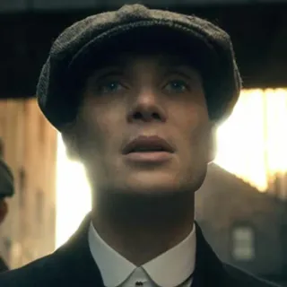 😕 Thomas Shelby Peaky Blinders Thomas Shelby, Peaky Blinders, Cillian Murphy, Gangster, Birmingham, England, Krimidrama telegram sticker