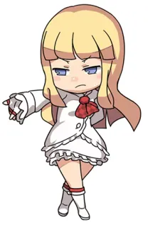 😠 อนิเมะ, ผู้หญิง, จิบิ, น่ารัก, ตัวละคร telegram sticker