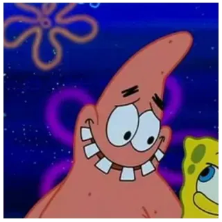 😁 Patrick Star Spongebob Squarepants Patrick Star, Spongebob, Cartoon, Nickelodeon, Funny telegram sticker