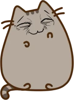 😌 Pusheen แมว, การ์ตูน, มีม, ตลก, Pusheen telegram sticker